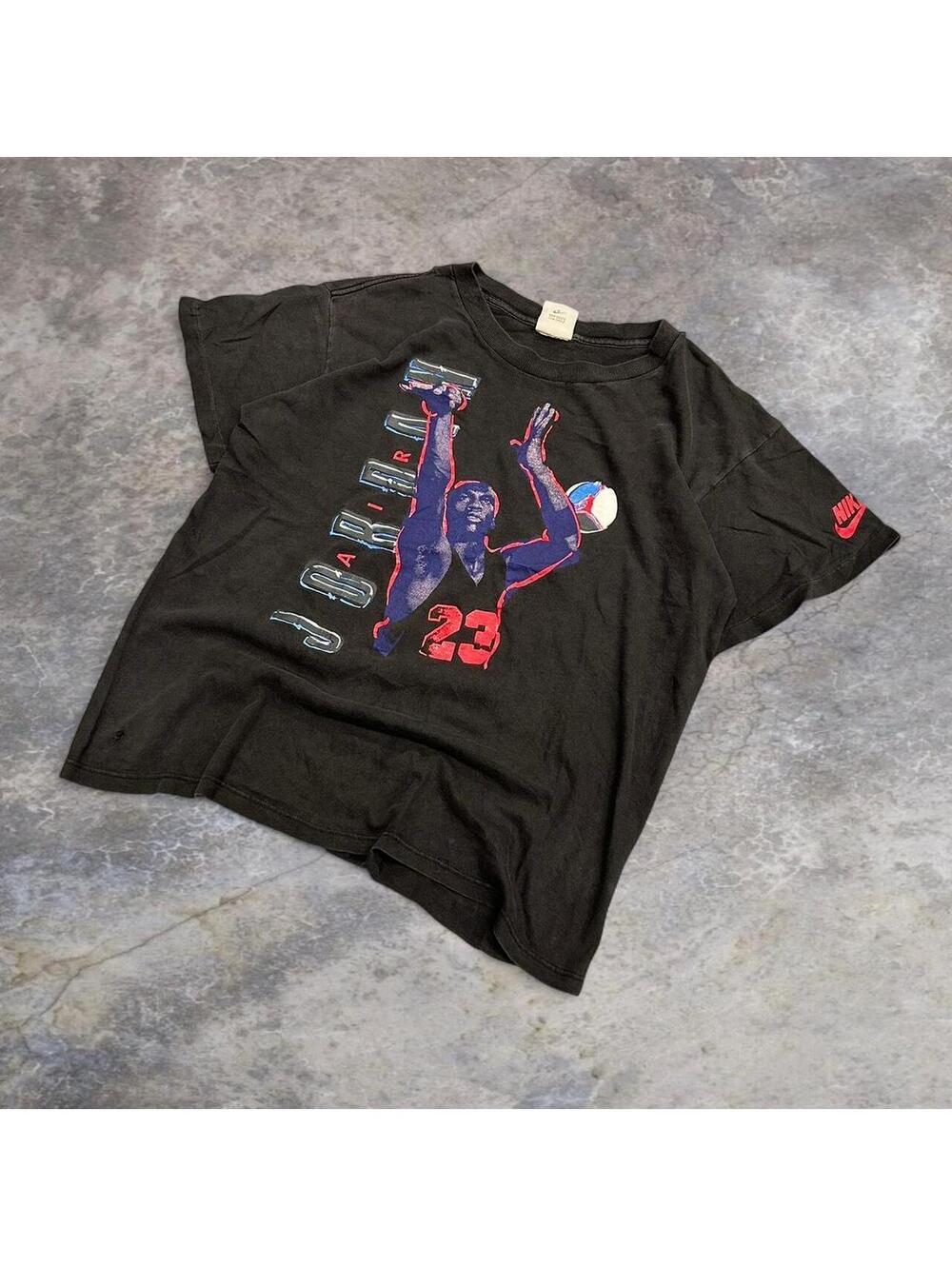 Nike black Michael Jordan tee #NBA #basketball early 90’s Nike tag